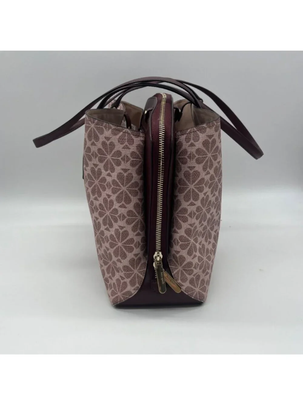 Kate Spade Pink Floral Print Coated Canvas Work Tote